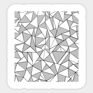 An Lines With Blocks Sticker